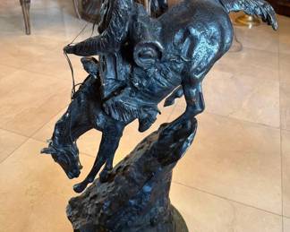 1340  Frederic Remington Mountain Man Bronze Statue