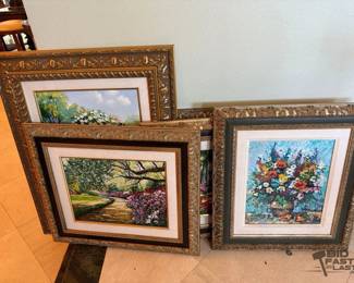 1011  5 Framed Artworks