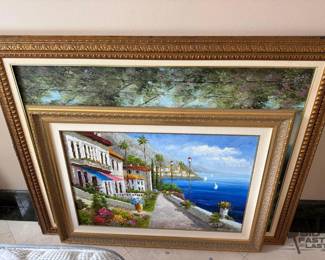 1420  3 Framed Artworks