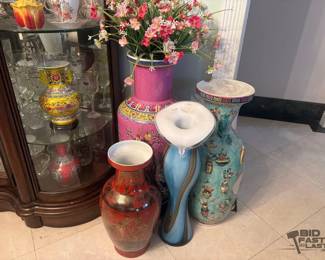 1324  4 Decorative Vases