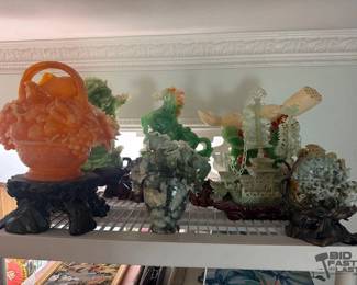 2410  7 Marble Sculptures