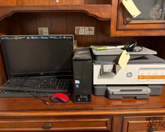 2208  Acer Aspire Computer, HP Monitor