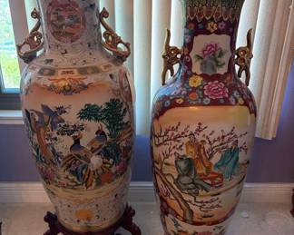 2014  2 Decorative Vases with Stands