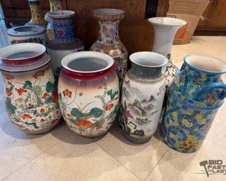 1348  8 Decorative Vases