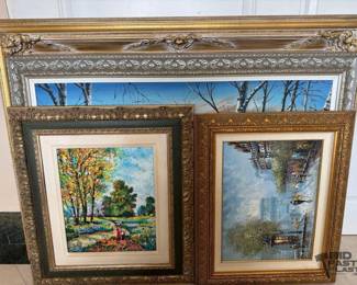 1422  4 Framed Artworks