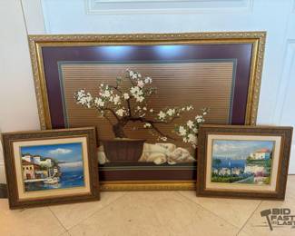 1440  3 Framed Artworks
