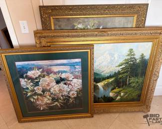 1430  3 Framed Artworks