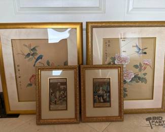 1426  4 Framed Art Works