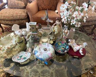 1031  Glass, Marble, and Porcelain Decorations