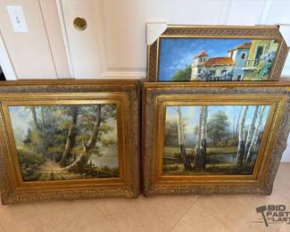 1438  3 Framed Artworks