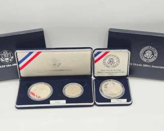 704  90 Silver Commerative Coins