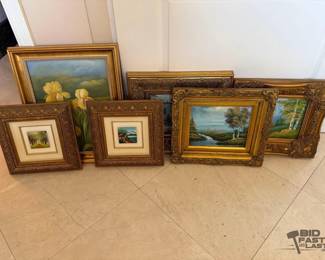 1436  6 Framed Artworks