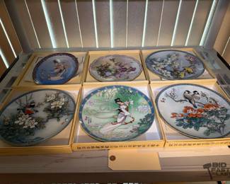 2222  6 Imperial Jingdezhem Porcelain Plates