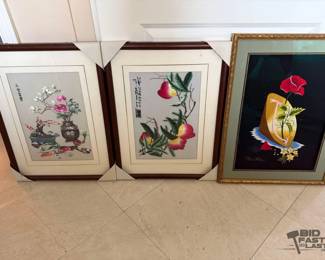 1428  3 Framed Artworks