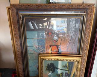 4026  7 Framed Artworks