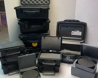SentrySafe Lock Box, Four Pressurized PeliCases, Plus Other Storage Cases