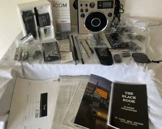 Vintage Panasonic RF1500 Shortwave Radio, iCOM 144MHz FM Transceiver,  Accessories