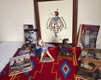 Larry Big Bow Painting, Statue, J.E.Fraser Warrior On Horse