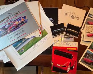 Assorted Corvette Prints Some Signed