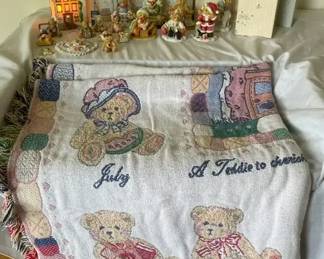 Cherished Teddies Figurines, Magnets,  Blanket