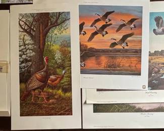  006 BirdWaterfowl Prints Some Limited Edition, Some Signed, By Terry Redlin, CE Pearson, Les C. Kouba