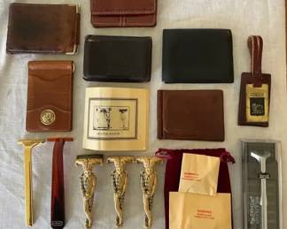 Vintage Jester Handled Razors, Mens Razors, Mens Leather  Faux Leather Wallets