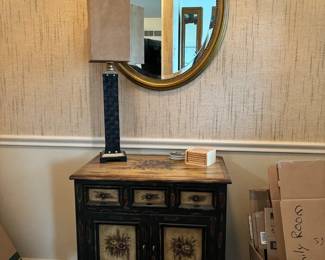 Vintagestyle accent storage cabinet