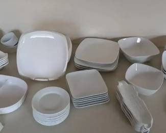White Dishes and Serving