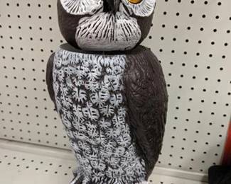 Natural Enemy Scarecrow Rotating-Head Owl