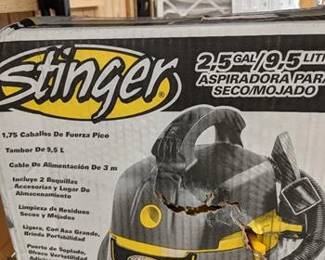 2.5 Gal. 1.75-Peak HP Compact Wet/Dry Shop Vacuum