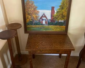 Table Picture And Two Tall Tables