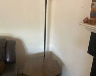 End Table And Upright Lamp