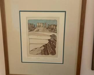 Amado Pena La Colcha  Etched Print Signed  Numbered