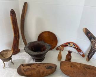 Hand Carved Wooden Decor Items