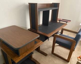 Home Office Desk, Chair, Peripheral Carts And More