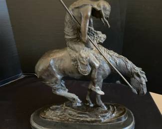 End Of The Trail By James Earl Fraiser Bronze Sculpture
