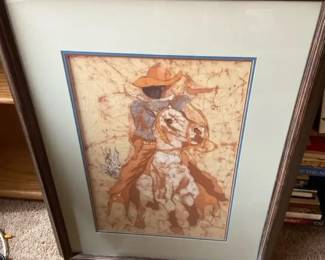 An Original Batik wax writing With Certificate Of Authenticity