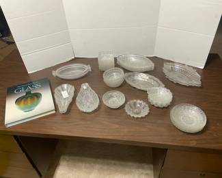 Vintage Glass And Learning Lot Six