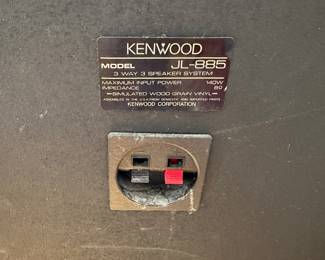 R17 - $25. PAIR of Kenwood Floor Speakers. Model JL-885. 