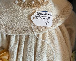 R85 - $35. African American Duck House Doll. Heirloom. 28" tall. 