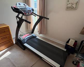 R98 - $150. Reliable Sole F80 treadmill. Has a clear console with incline and speed controls. Pulse grip feature for heart rate monitoring. Message board provides helpful info during workouts.  Has some wear and flaws, see photos. Please bring help to move!