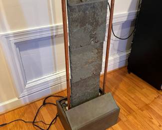 R32 - $50. Copper & Slate Water Fountain. 