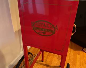 R26 - $40. Electric Popcorn Maker Cart. 