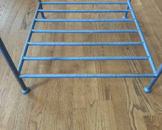 R75 - $30. Glass Top Coffee Table. Measures 34" square x 22.5" tall. 