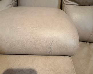 R1 - $350 Each. *2 Available* Haverty's Motion Leather Reclining Sofa. 3 seats - both ends are recliners. Moves in 5 Pieces. Assembled it is 113" long x 38" deep x 38" tall. Floor to Seat is 18.5".  These are located on the 3rd floor. YOU NEED 2 STRONG PEOPLE to move!