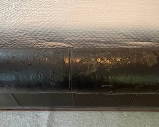 R9 - $50. Queen Size Faux Leather Bed. Has significant peeling. Mattress included if you'd like it. 