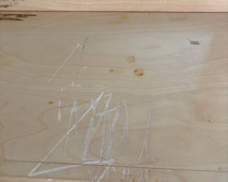 R8 - $100. Cindy Crawford Dresser with Mirror. All drawers slide. Top has significant scratches. Measures 64" wide x 17.75" deep x 39.5" tall. Mirror is 48" wide x 40" tall. 