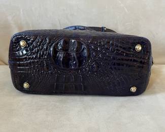 R49 - $85. Brahmin Duxbury Ultraviolet Ombre Melbourne Croc. Measures 12" wide x 5" deep x 10" tall. Handles are not damaged / peeling. 
