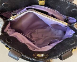 R51 - $25. Y2K Coach Signature Canvas Hobo Bag. 