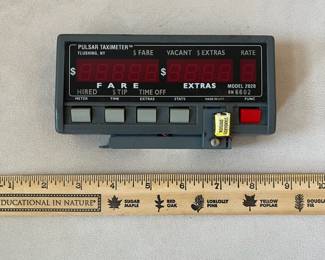 R58 - $40. Vintage Pulsar Taximeter NY Model 2020. 